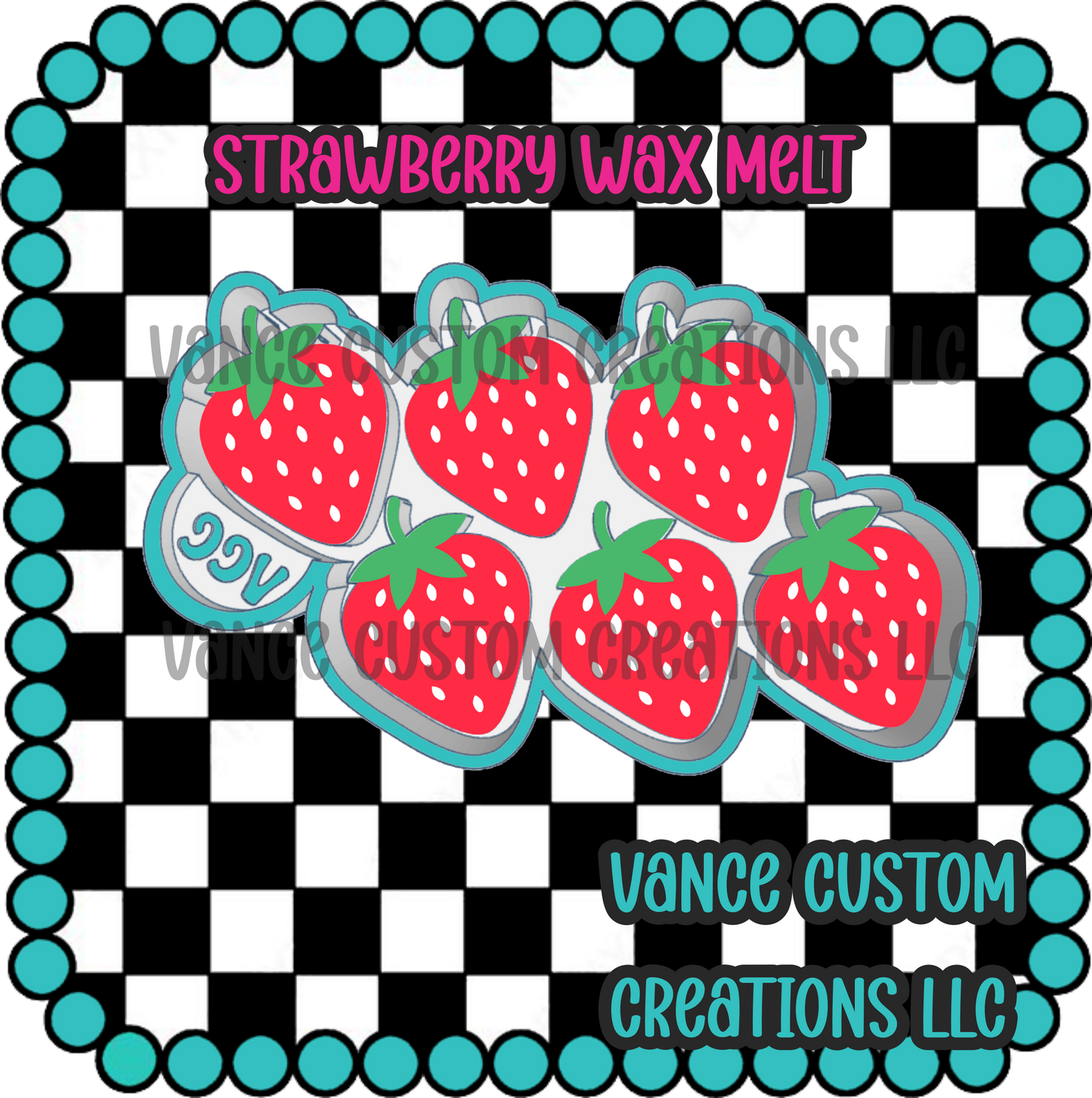 Strawberry Wax Melt Mold