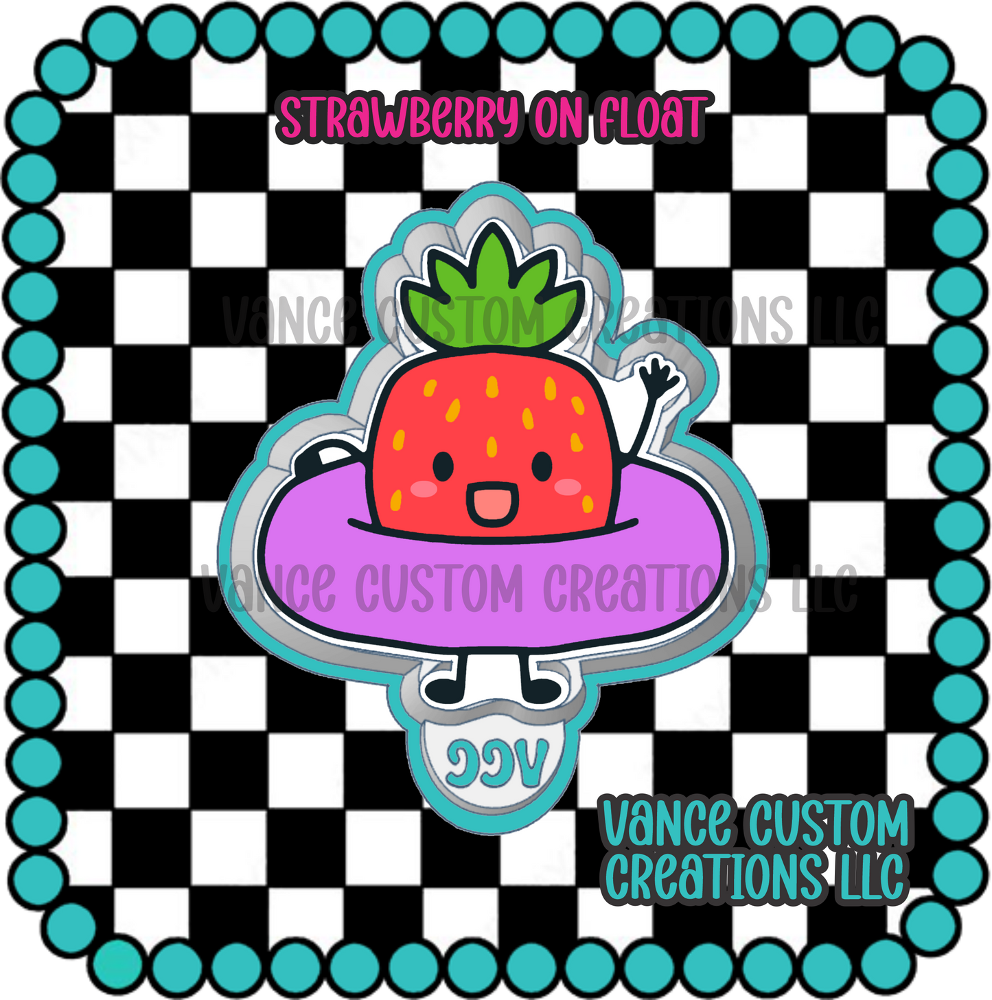 Strawberry in Float Freshie Mold