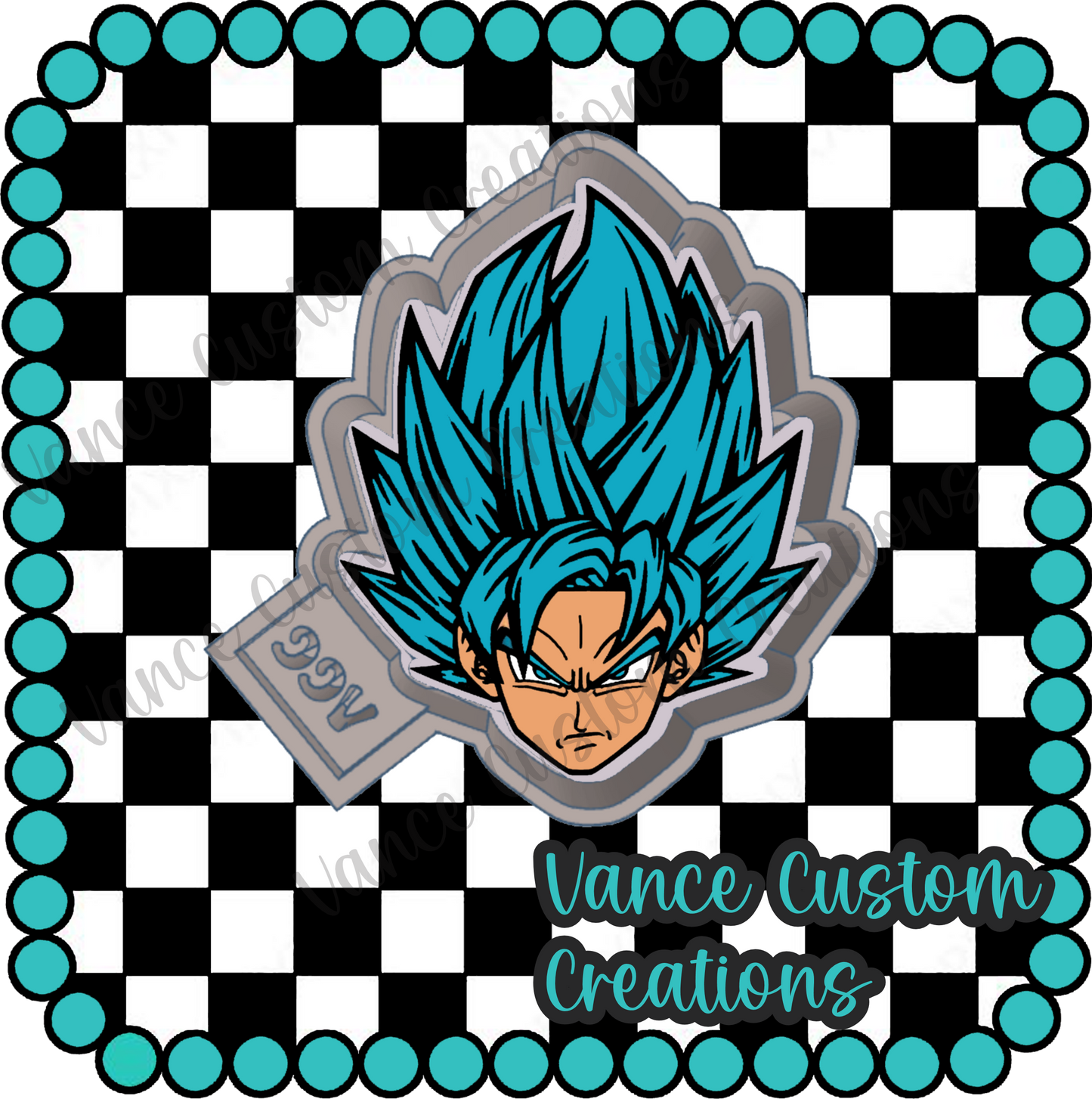 Super Saiyan Blue Goku Freshie Mold