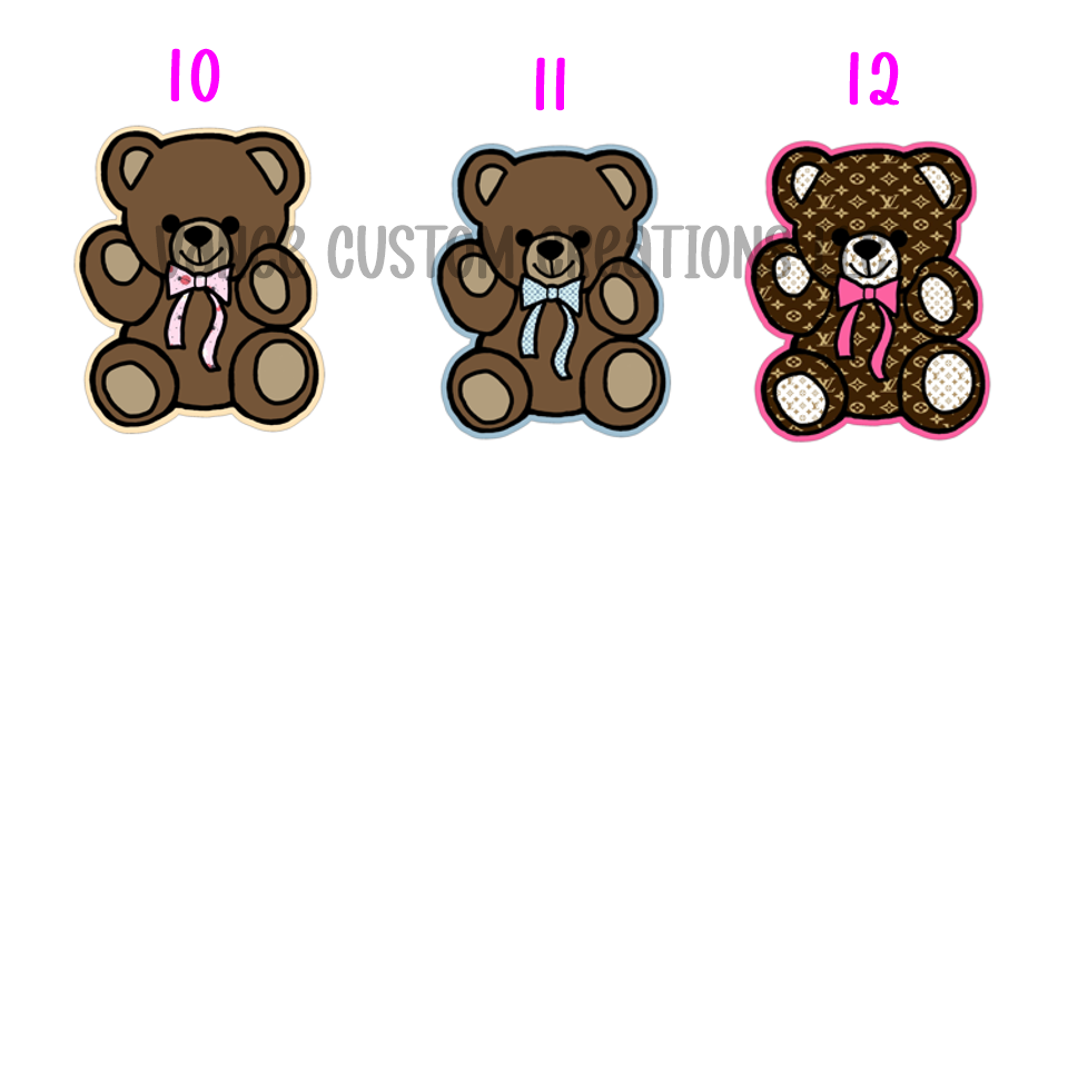 Teddy Bear With Bow Cardstock