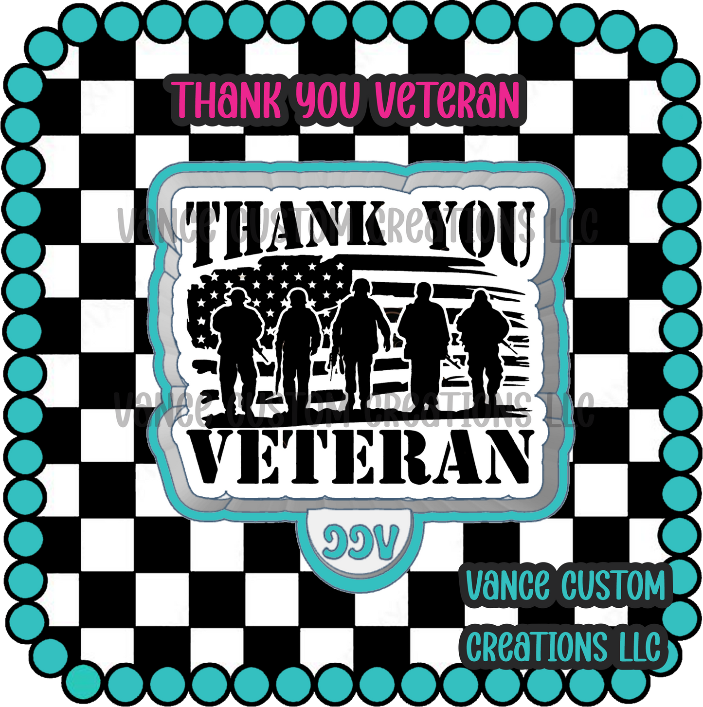 Thank You Veteran Freshie Mold