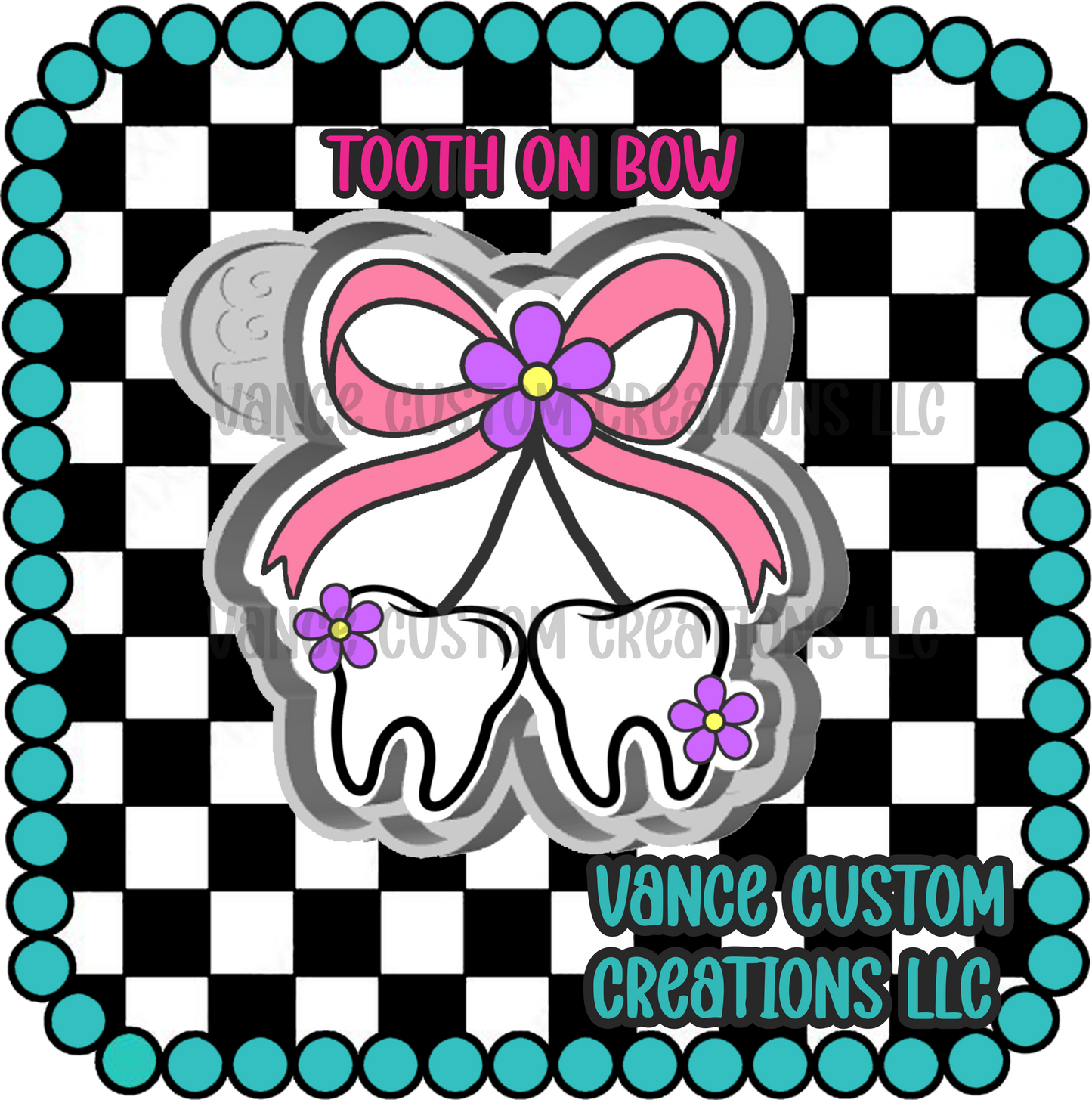 Tooth on Bow Freshie Mold