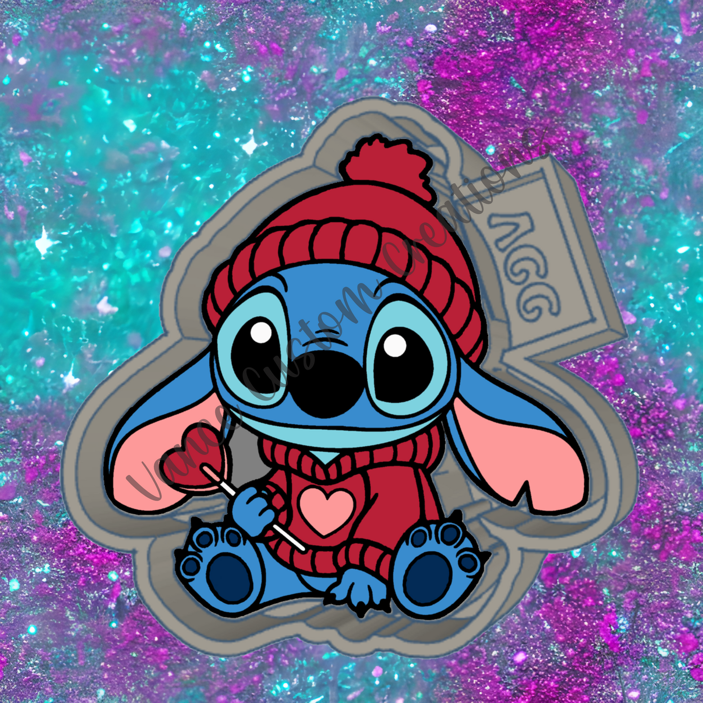 Valentine Stitch Freshie Mold