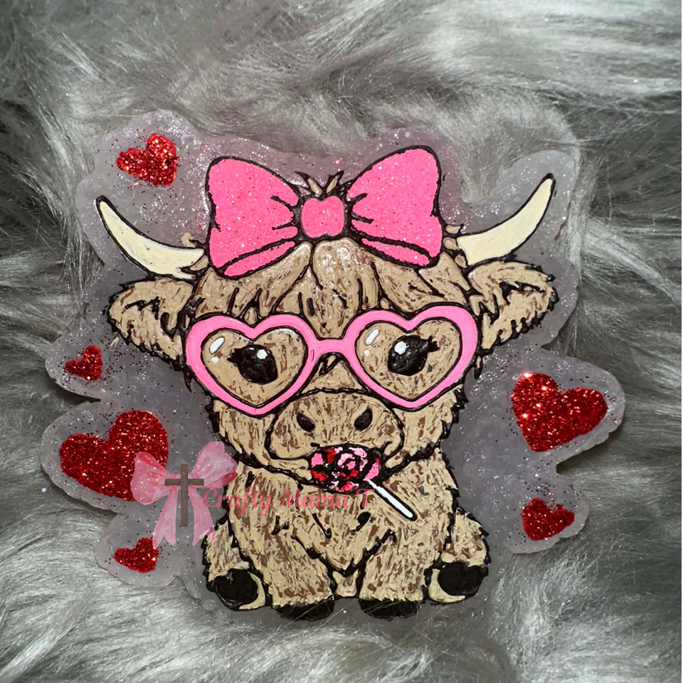 Valentine Cow Freshie Mold