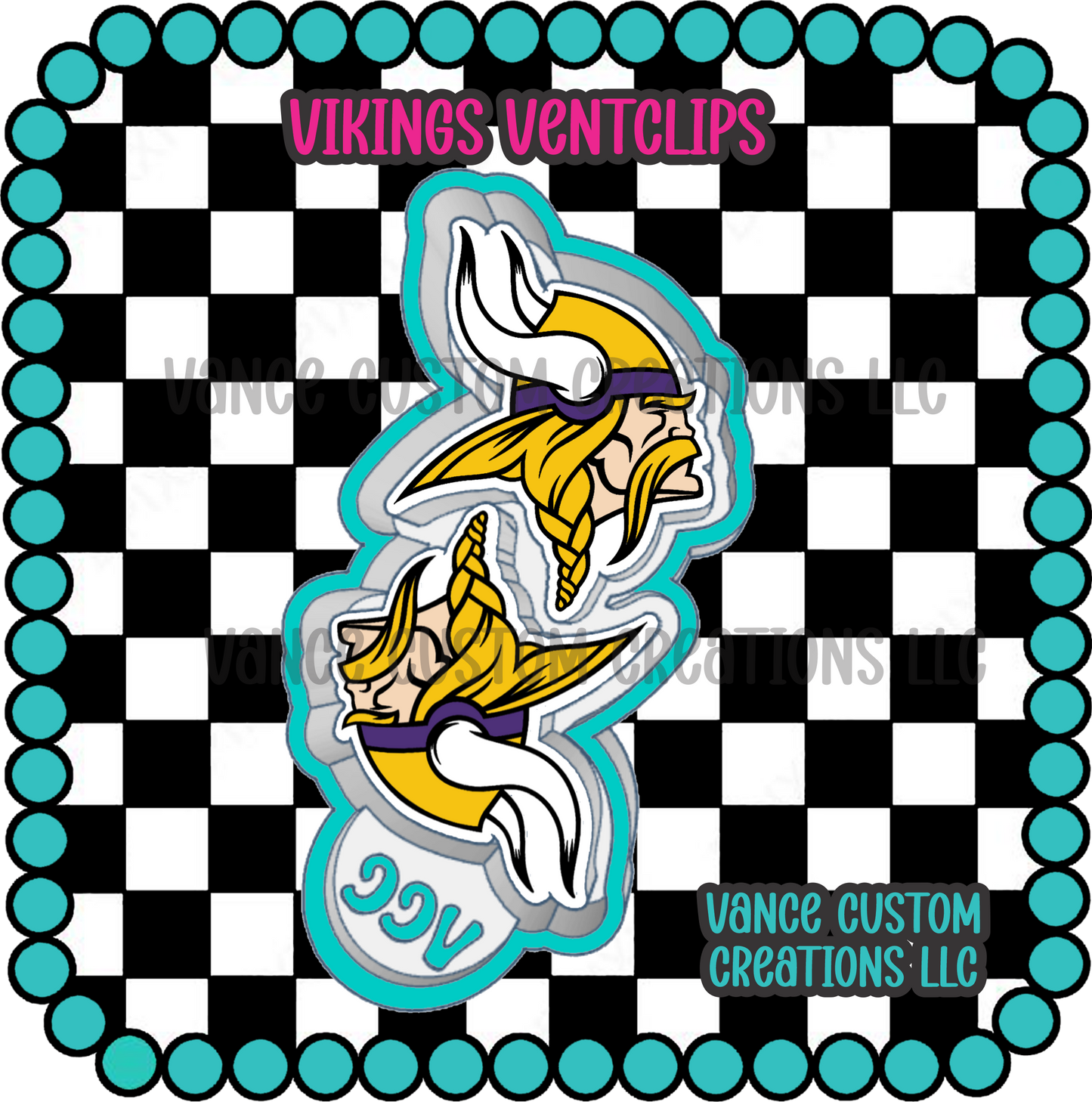Vikings Ventclips Freshie Mold