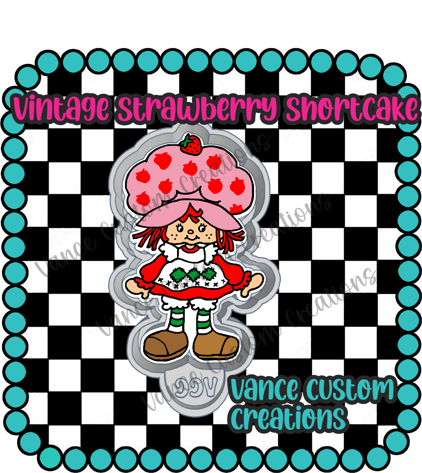 Vintage Strawberry Shortcake Freshie Mold