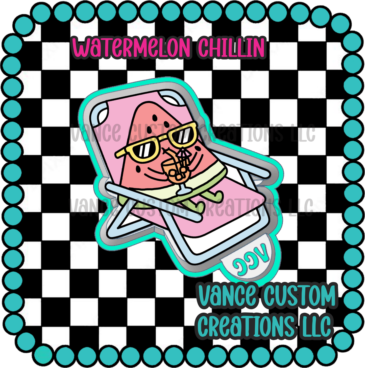 Watermelon Chillin Freshie Mold