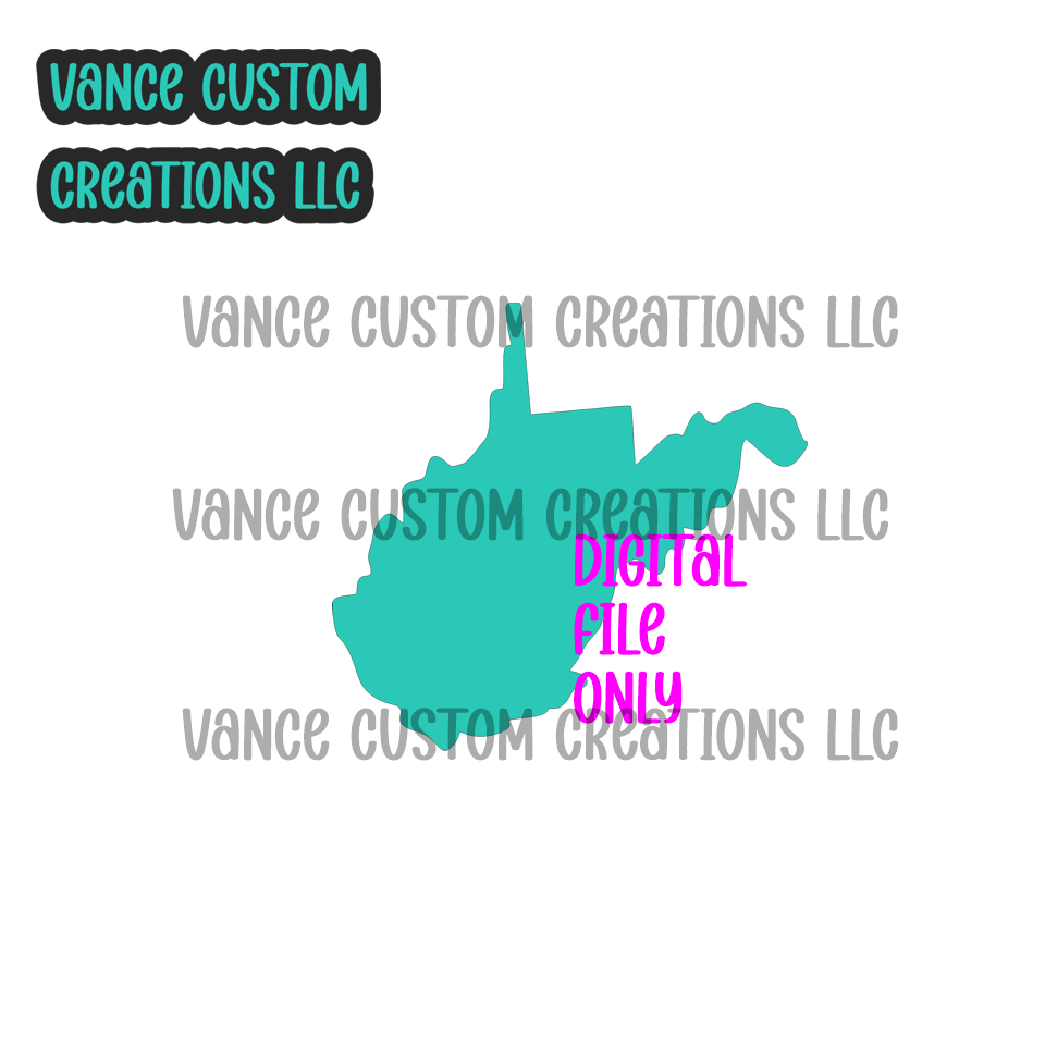 West Virginia Cardstock SVG