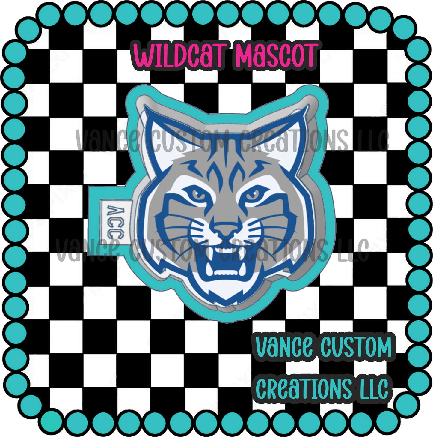 Wildcat Mascot Freshie Mold
