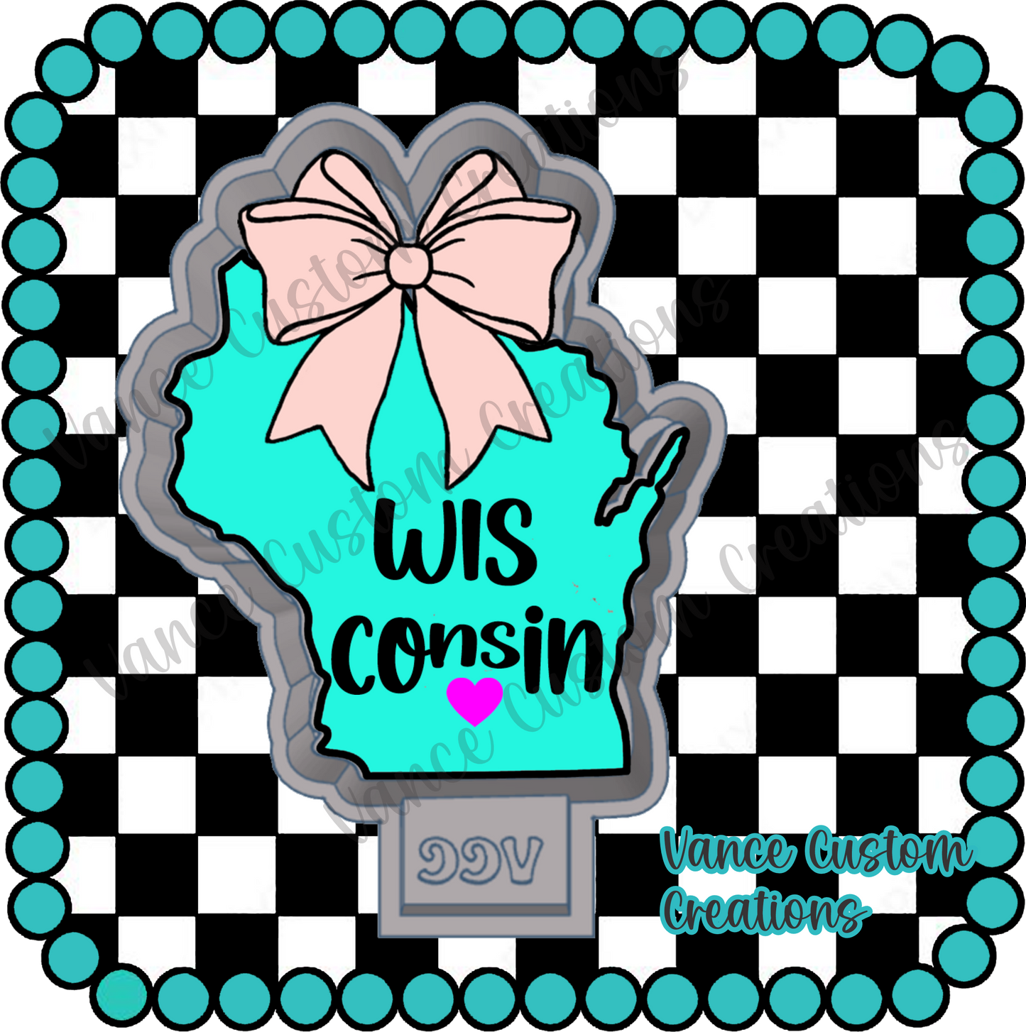 Wisconsin with Bow Freshie Mold