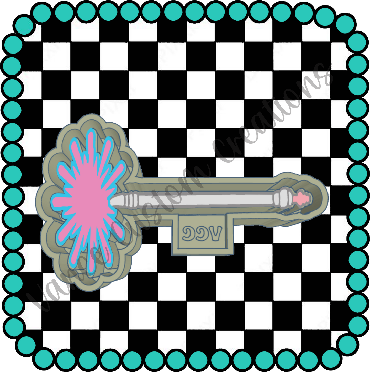 Witch Bubble Wand Freshie Mold