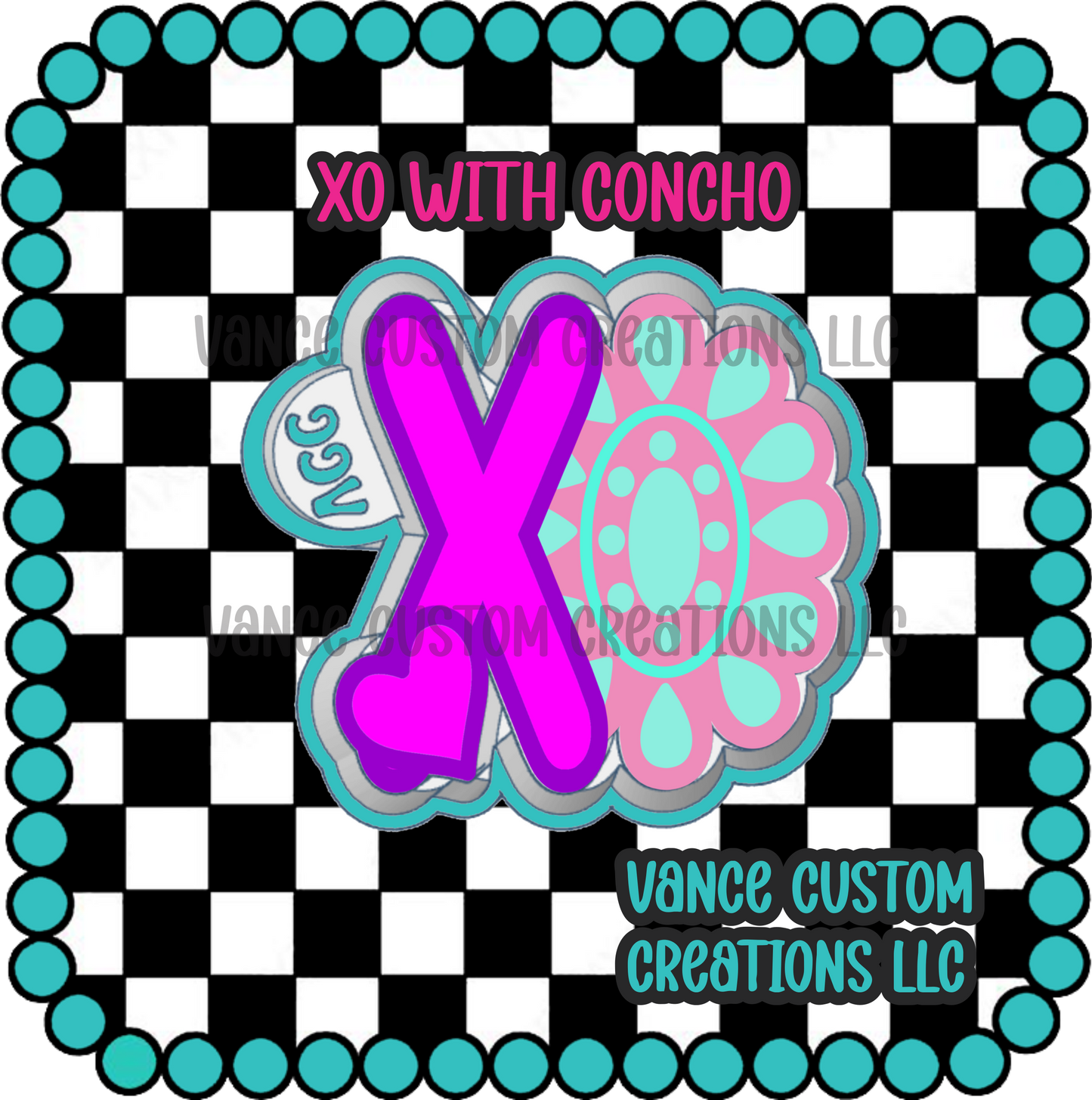 XO Concho Freshie Mold
