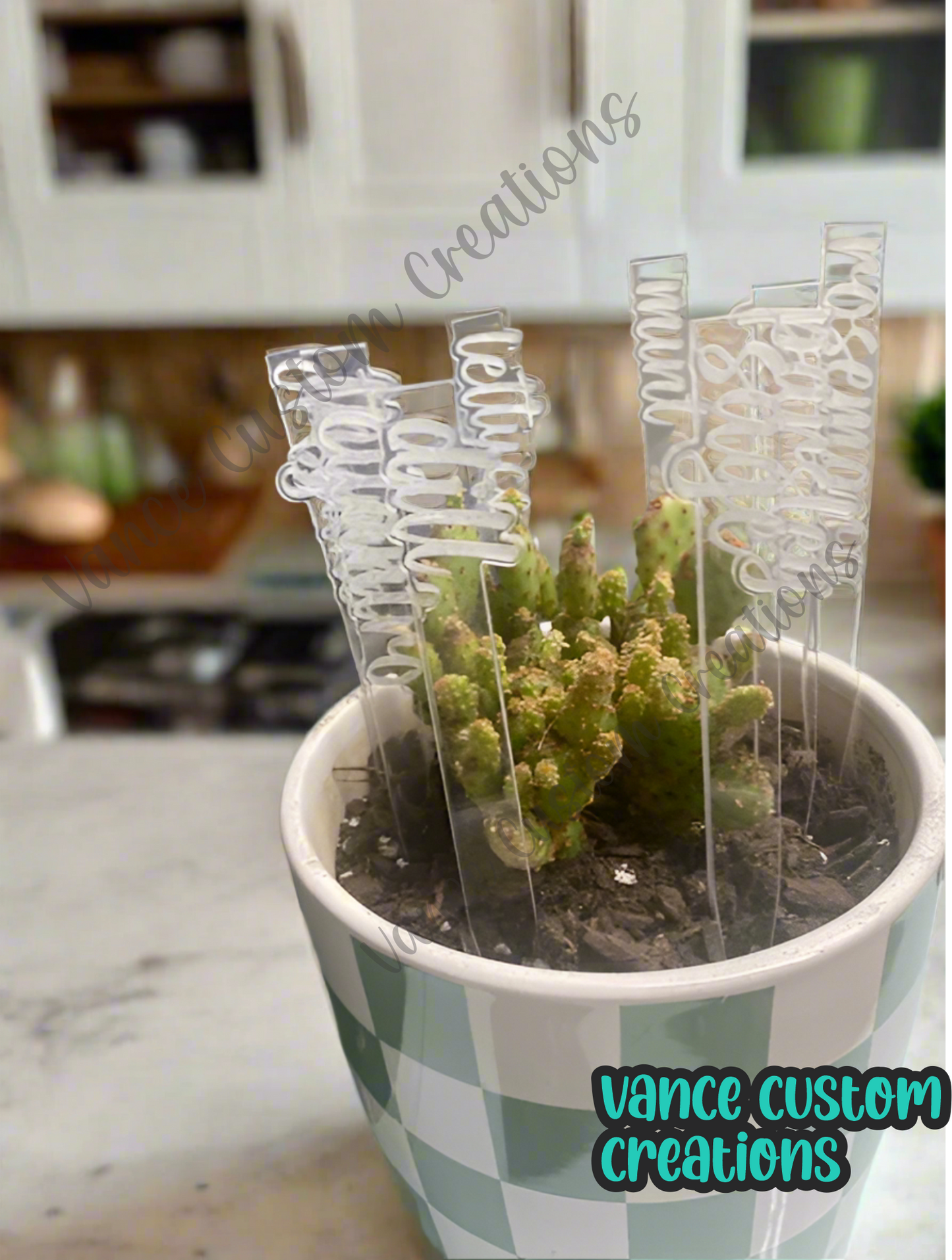 Clear Acrylic Plant Markers