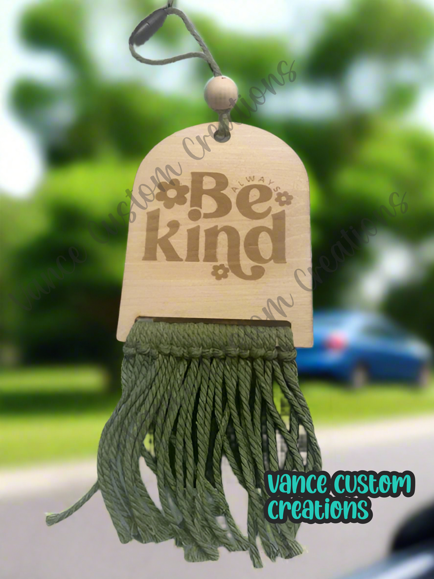 Always Be Kind Car Charm
