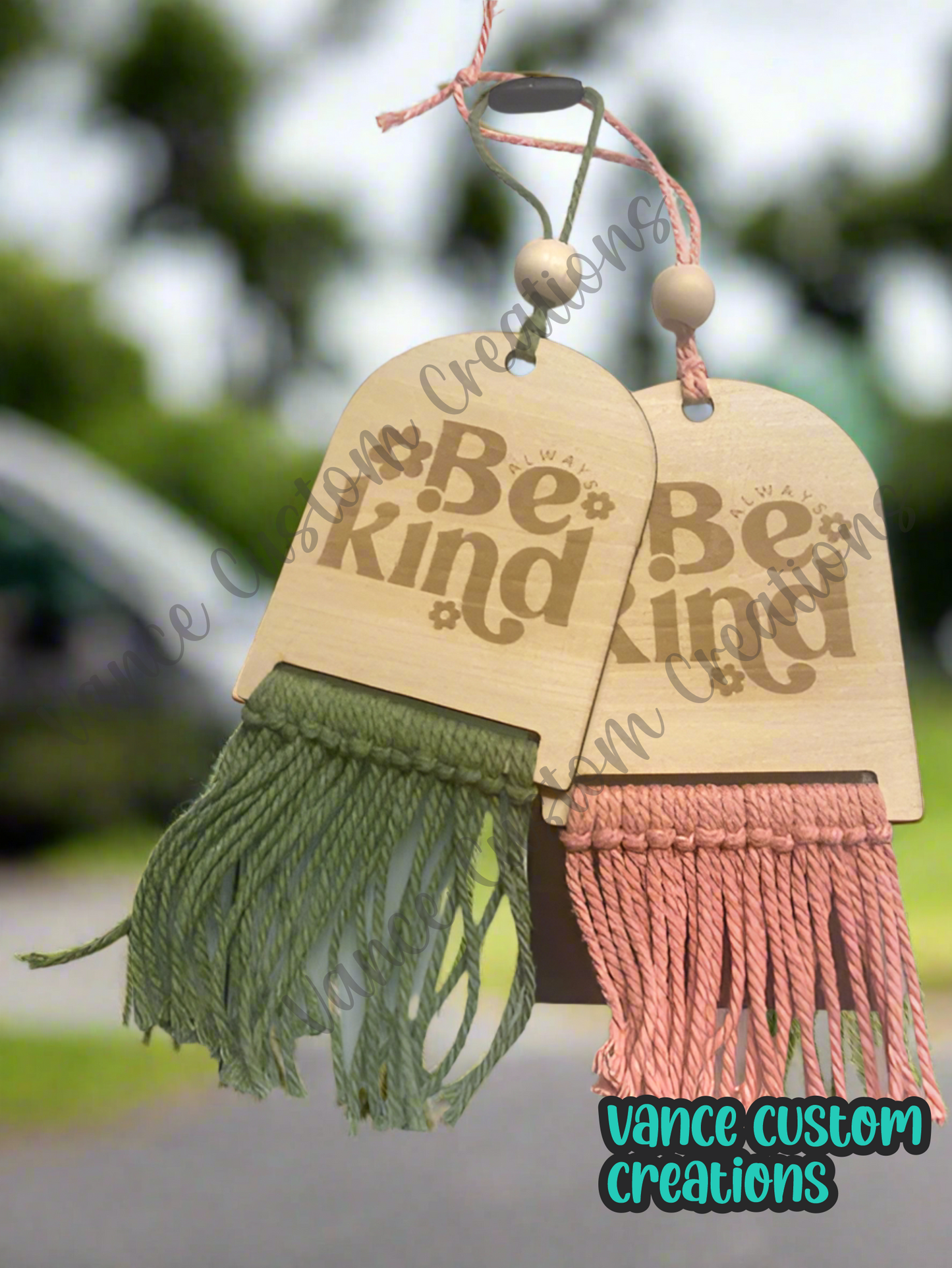 Always Be Kind Car Charm