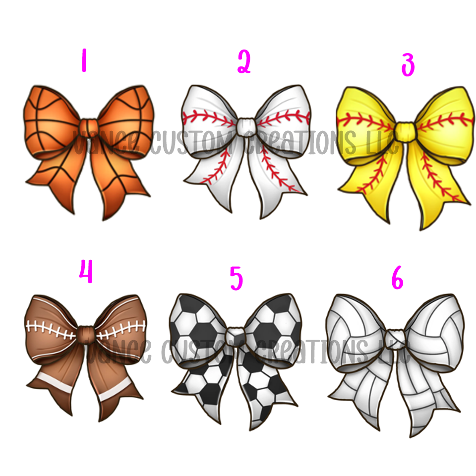 Baseball Bow Cardstock