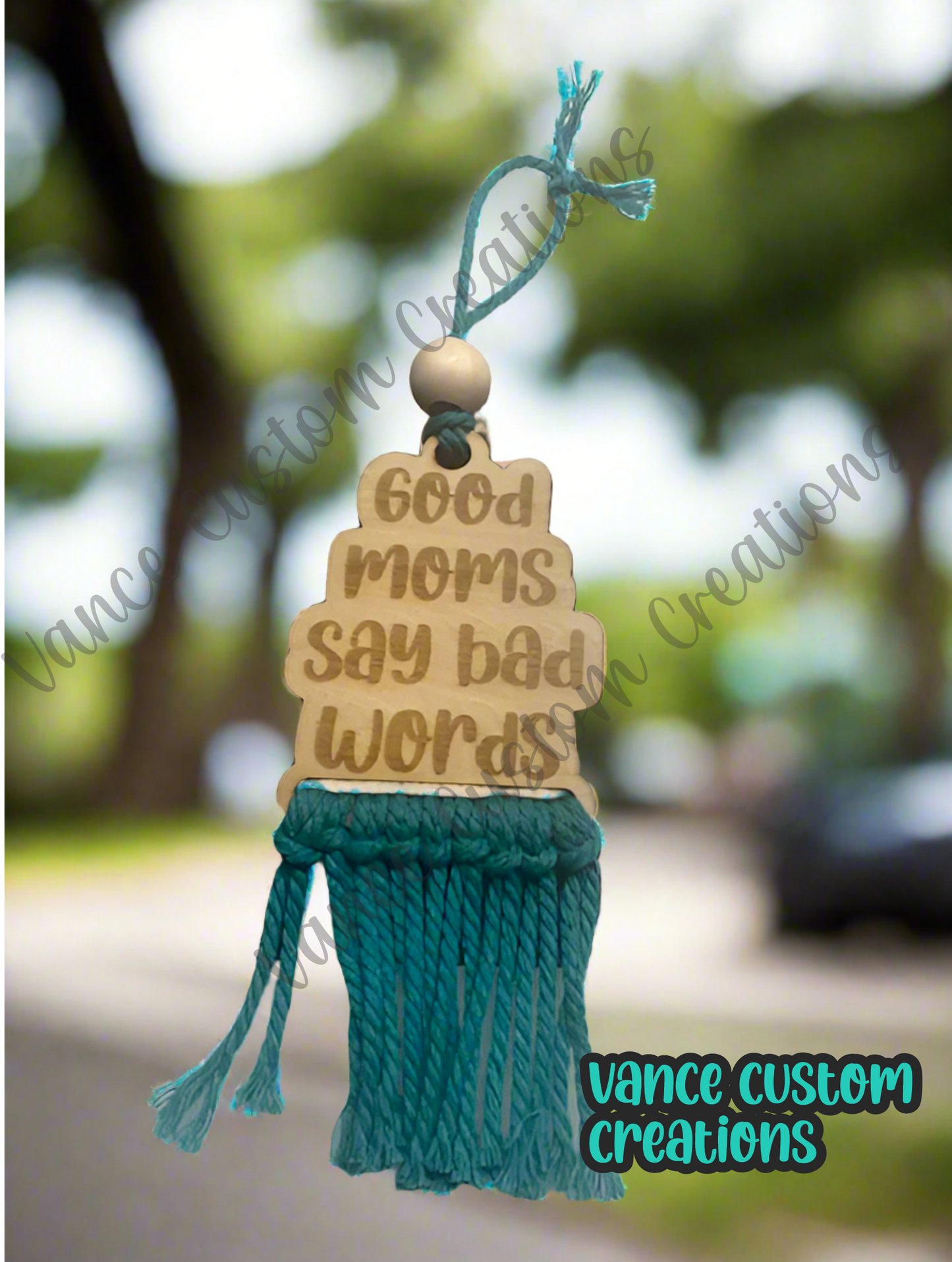 Good Moms Say Bad Words Car Charm