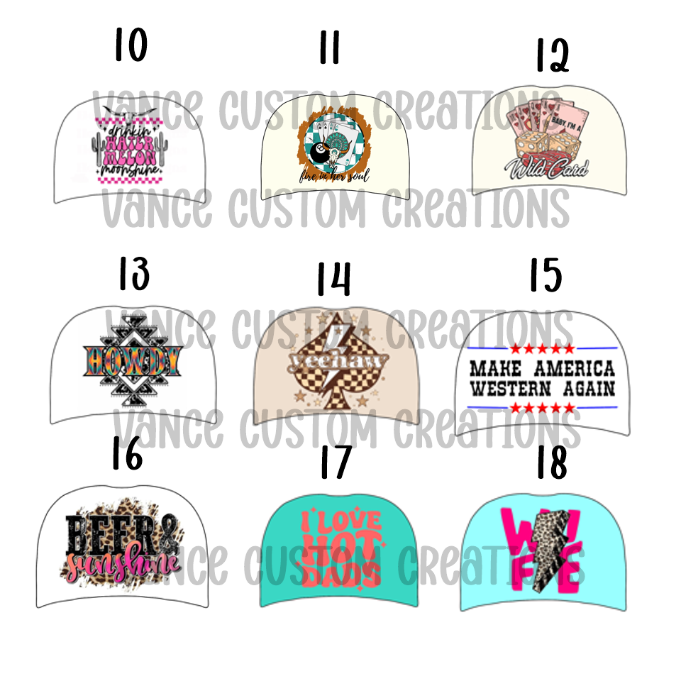 Baseball Hat Cardstock