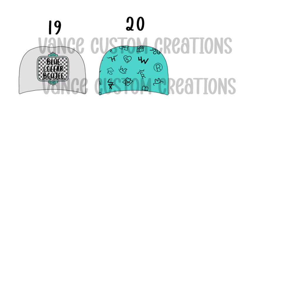 Baseball Hat Cardstock