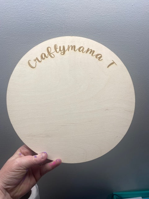 Wooden Business Name Display Board