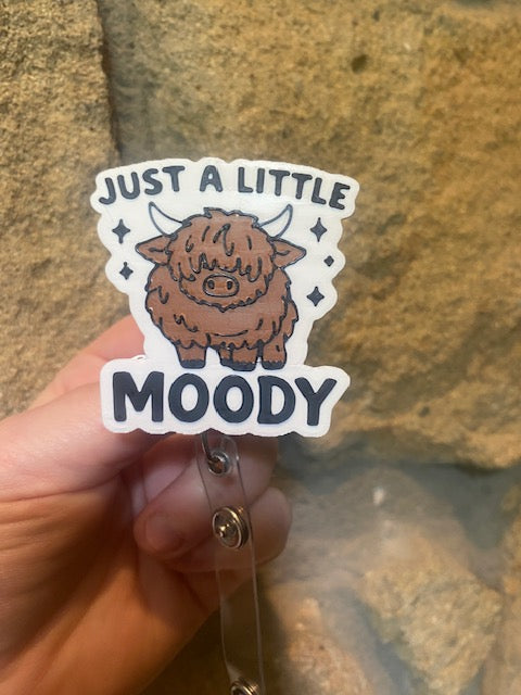 Just A Little Moody 3D Printed Badge Topper