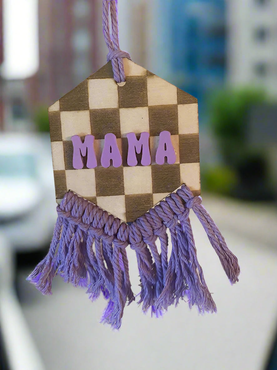 Checkered Car Charm