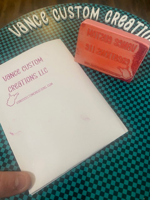 Business Logo Rubber Stamp