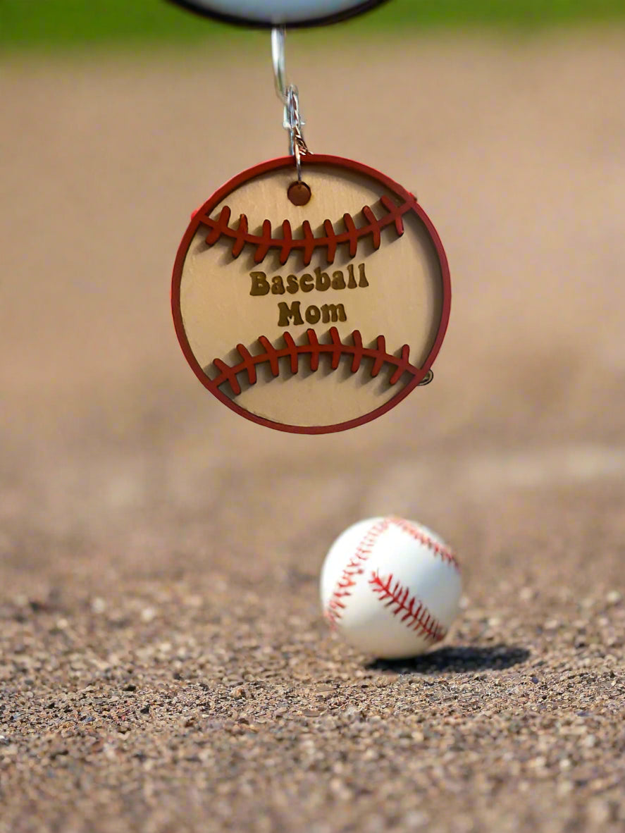 Baseball Mom/ Softball Mom Key Chains