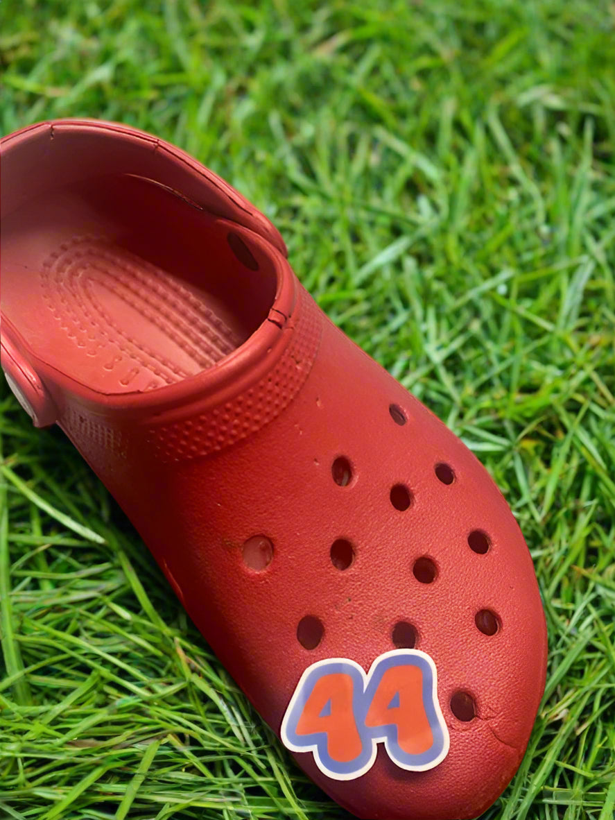 Number Croc Charms