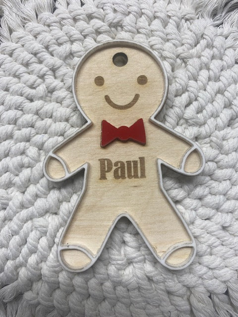 Personalized Gingerbread Christmas Ornaments