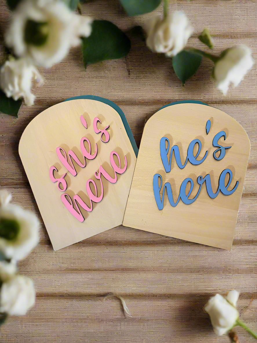 Birth Announcement Display