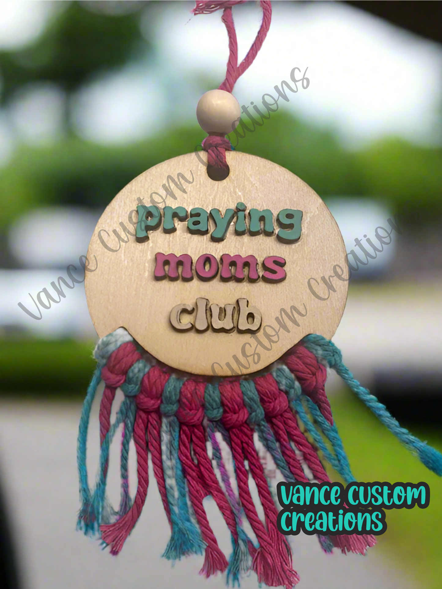 Praying Moms Club Car Charm