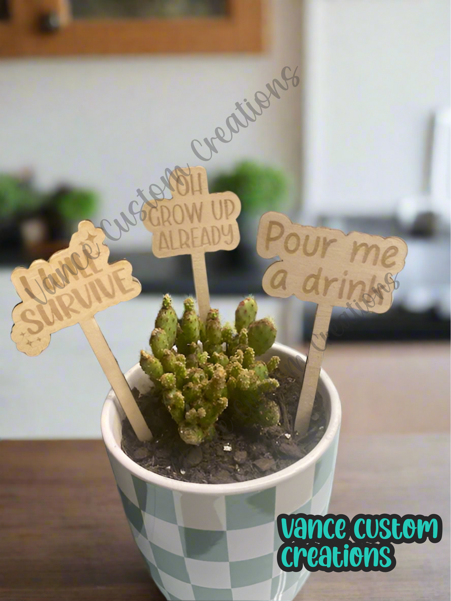 Snarky Plant Stakes