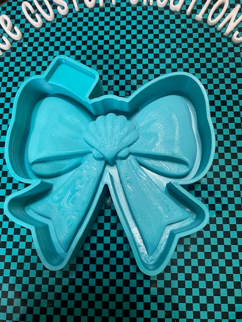 3D Seashell Clam Bow Freshie Mold