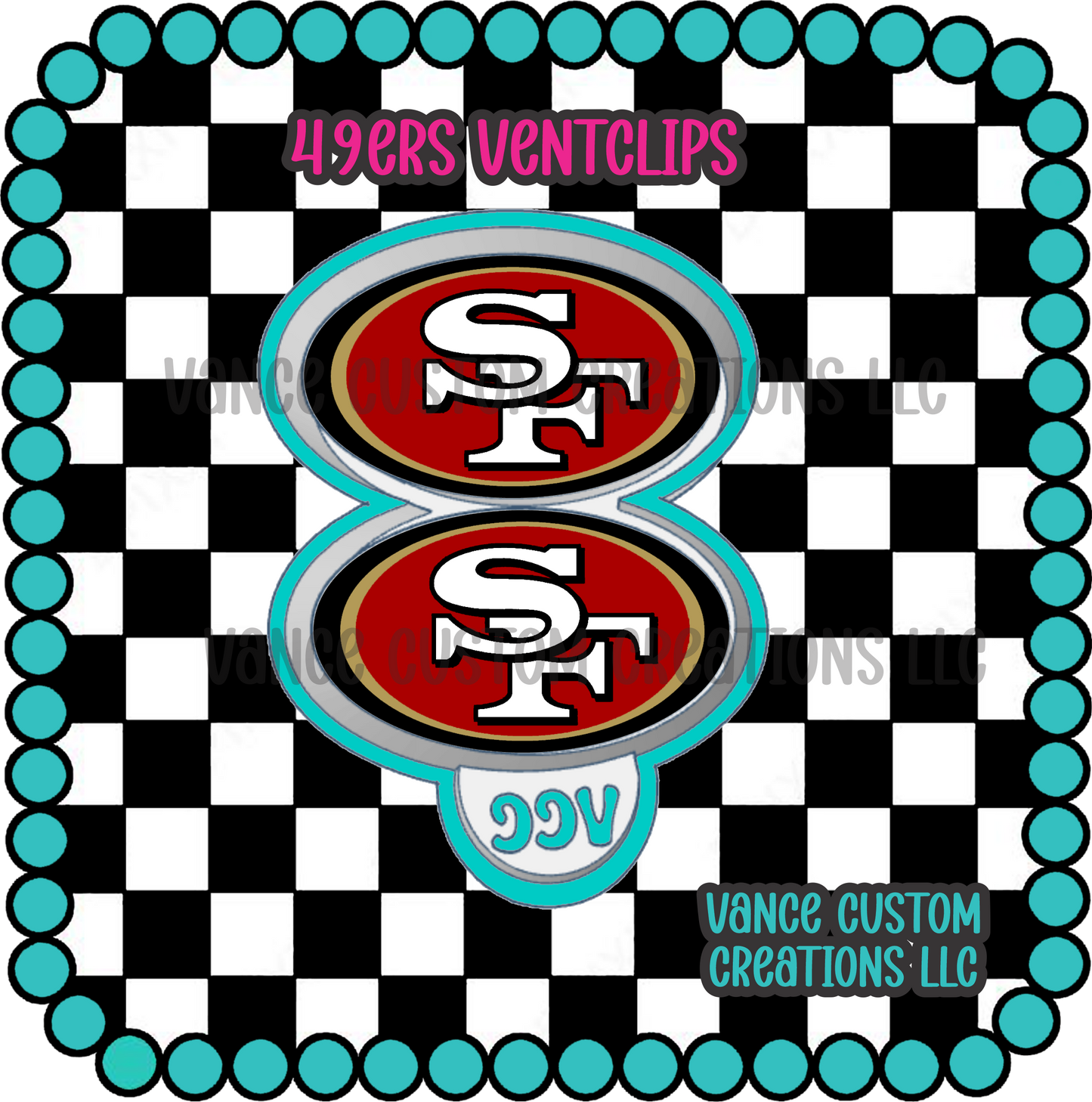 49ers Ventclips Freshie Mold