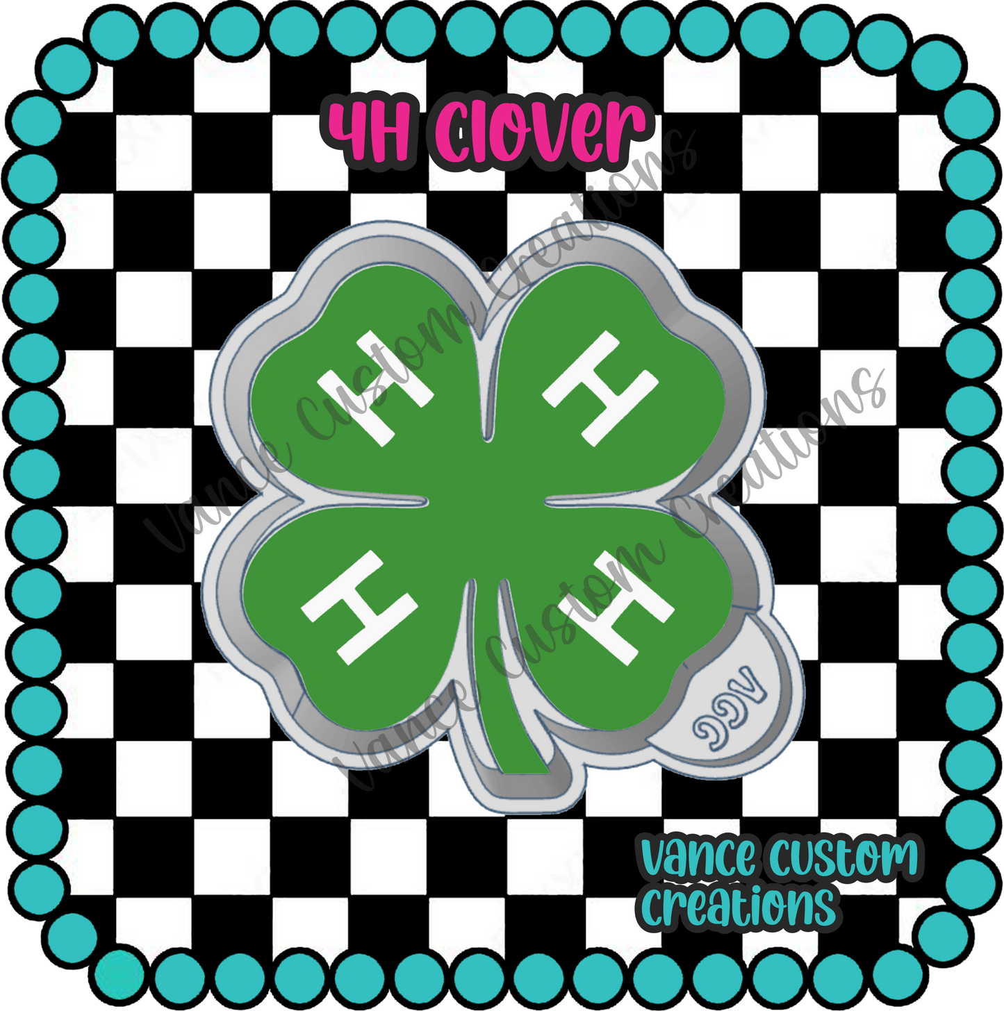4H Clover Freshie Mold