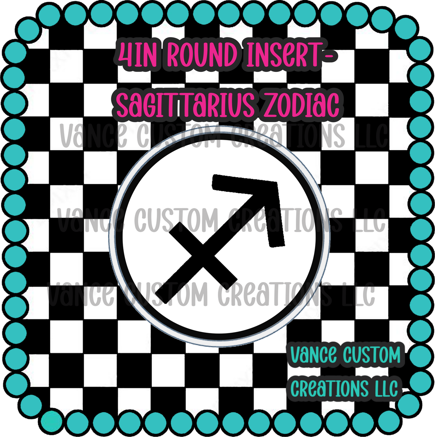 4in Round Zodiac Insert Set