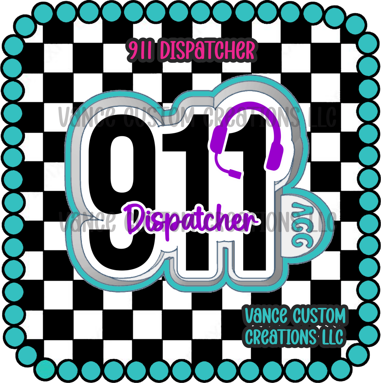 911 Dispatcher Freshie Mold