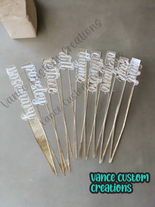 Clear Acrylic Plant Markers