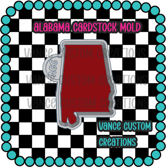 Alabama Cardstock Freshie Mold