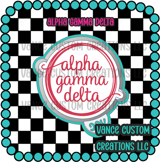 Alpha Gamma Delta Freshie Mold