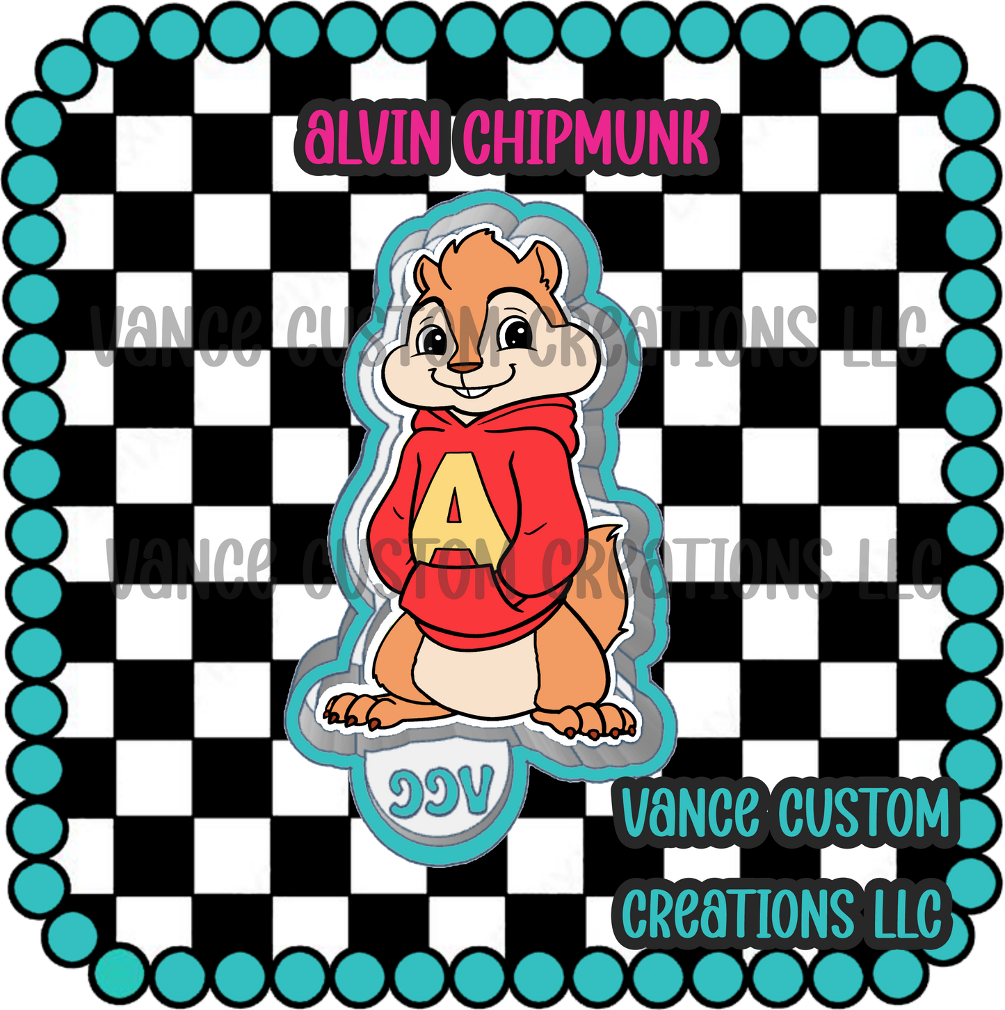 Alvin Chipmunk Freshie Mold