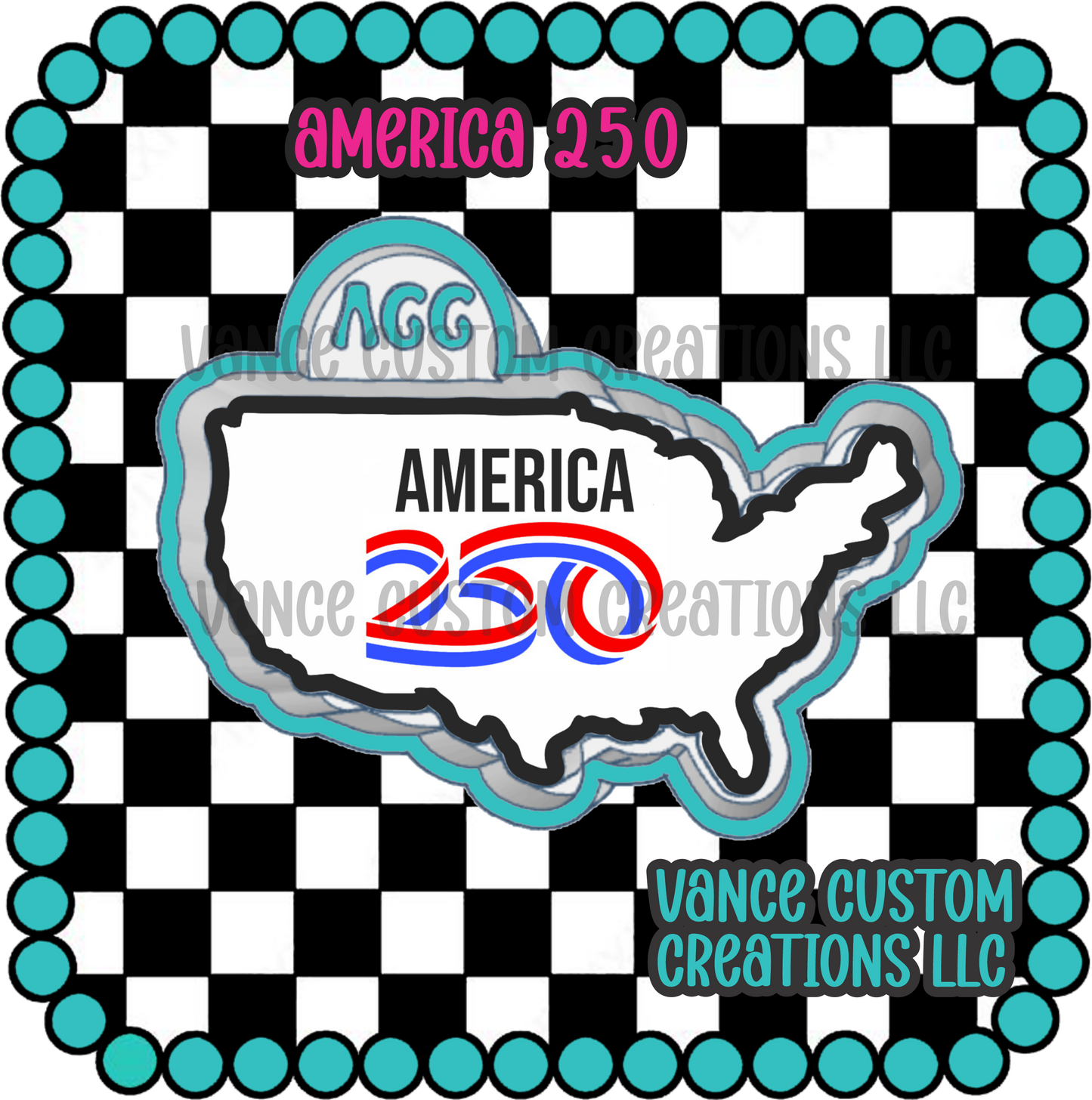 America 250 Freshie Mold