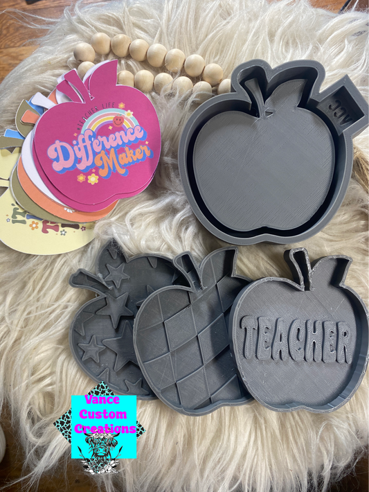 Apple Freshie Molds with Inserts and Card Stock
