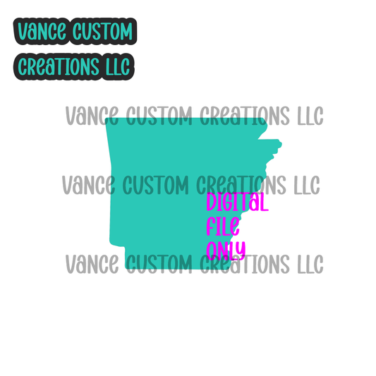 Arkansas Cardstock Mold SVG