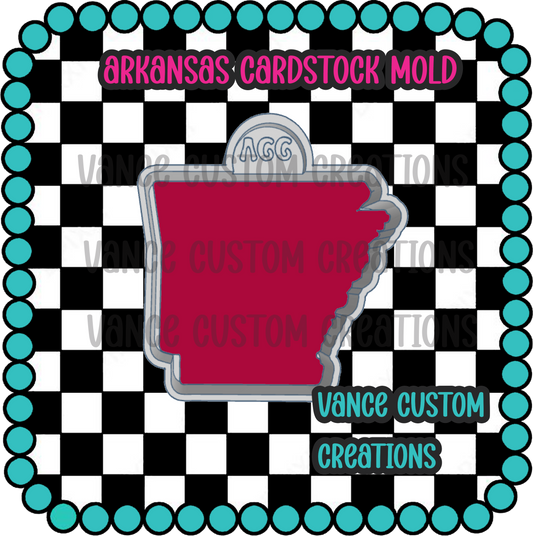 Arkansas Cardstock Freshie Mold