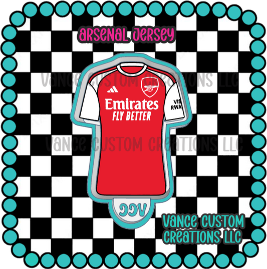 Arsenal Jersey Freshie Mold