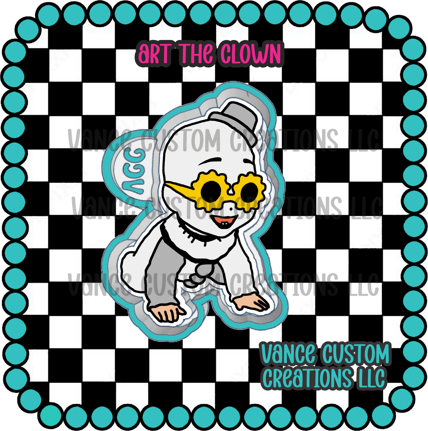 Art the Clown Freshie Mold