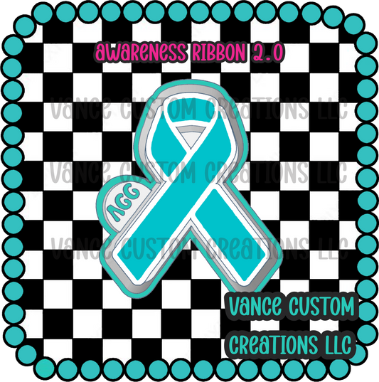 Awareness Ribbon 2.0 Freshie Mold