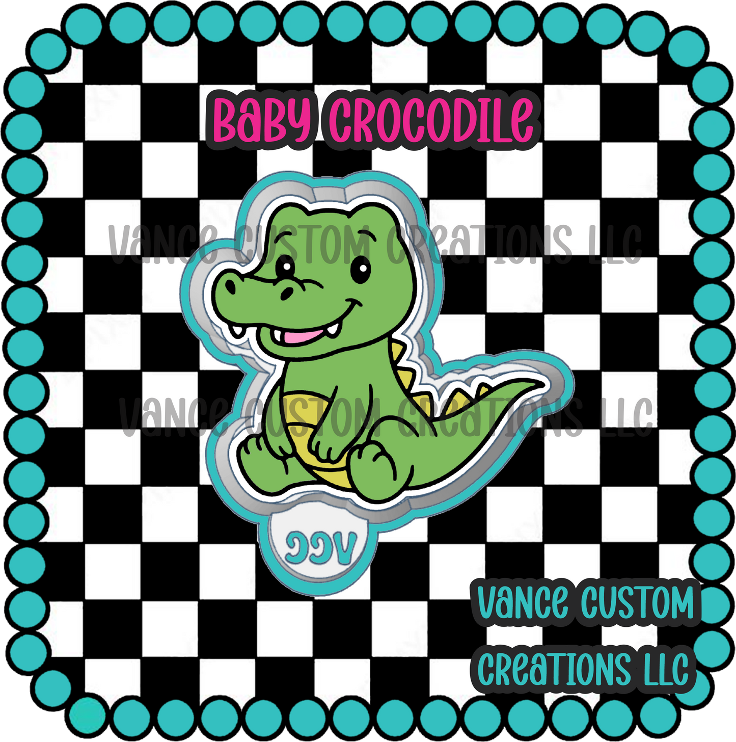 Baby Crocodile Freshie Mold